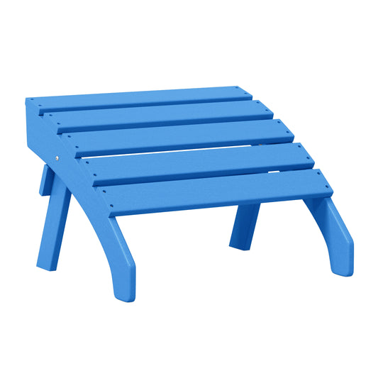 Dylan Outdoor Adirondack Chair With Ottoman And Side Table 3-Piece Set