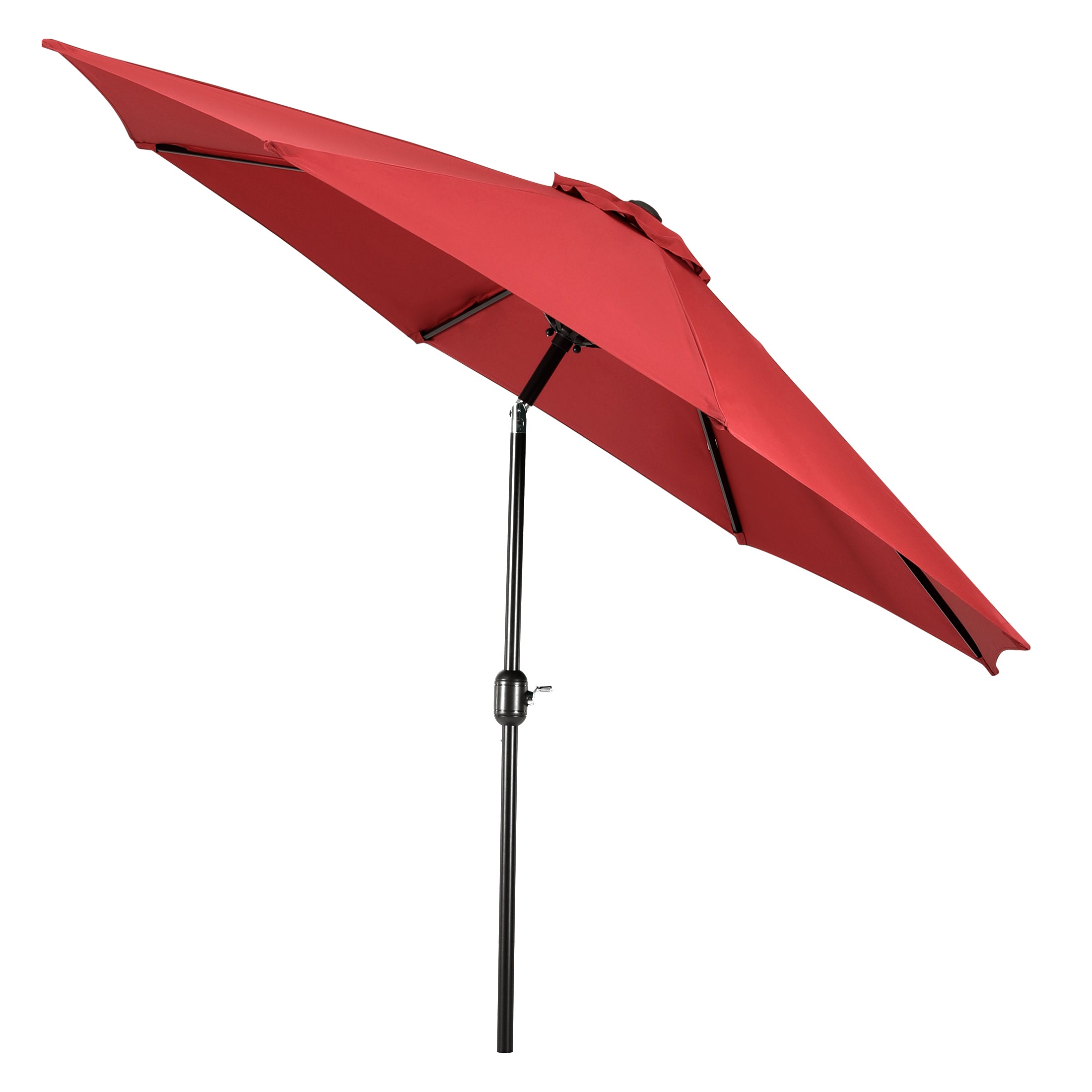 Paolo 9 ft. Patio Table Umbrella with Bronze color round free standing weight base kit