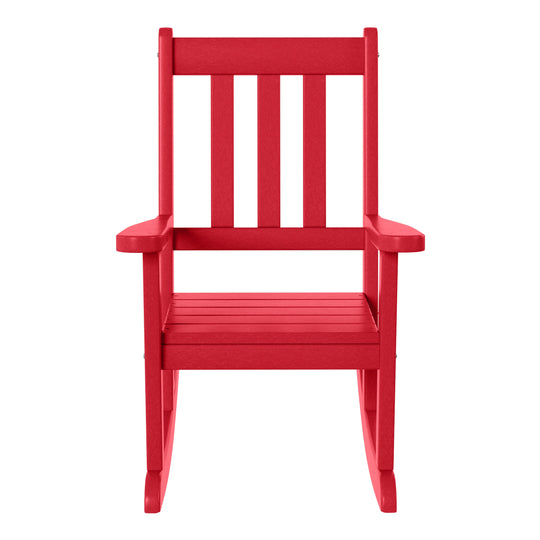 Malibu Outdoor HDPE Plastic Preschool Toddler Rocking Chairs (Set of 2)