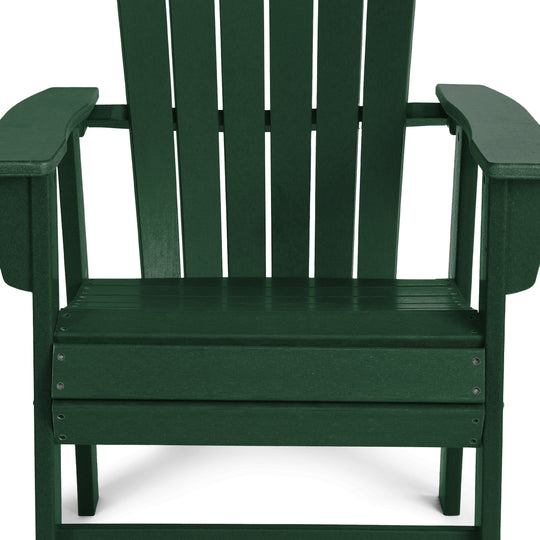 Dylan Outdoor Modern HDPE Adirondack Patio Dining Chairs (Set of 2)
