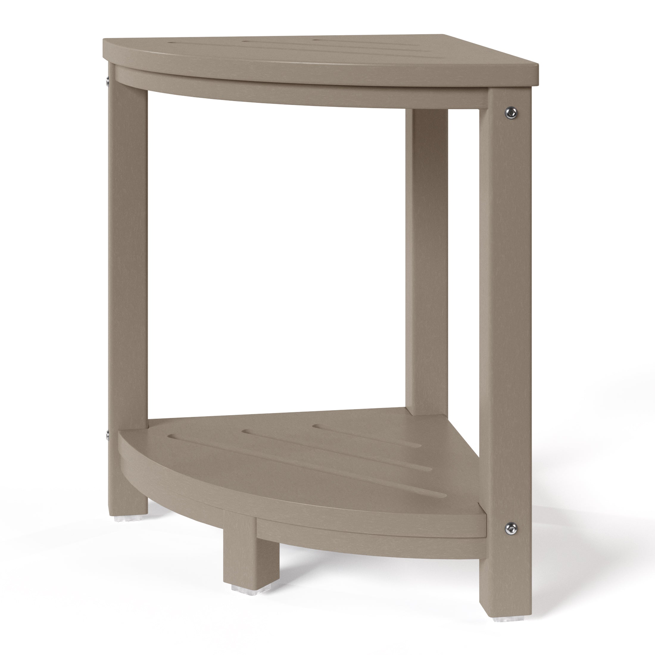 Sage HDPE Plastic Waterproof Shower Corner Bench