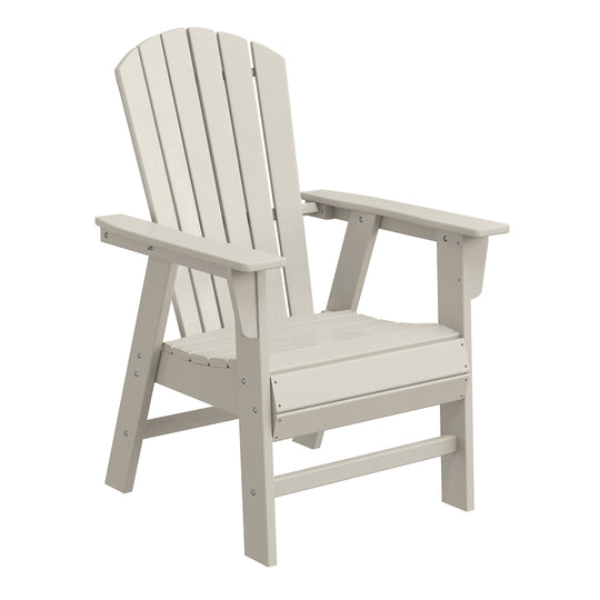 Dylan Outdoor Modern HDPE Adirondack Patio Dining Chairs (Set of 2)
