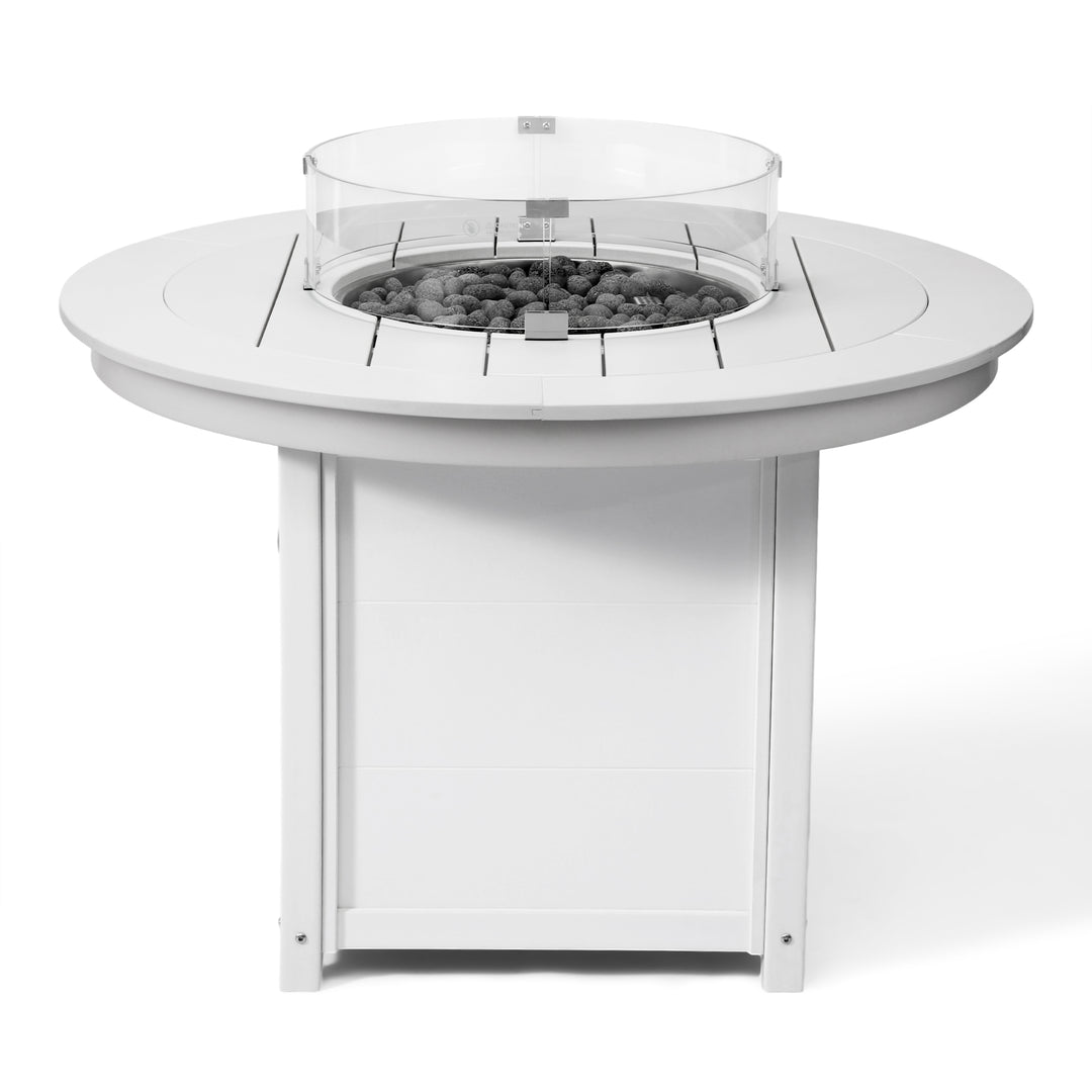 Helios 47" Modern Outdoor Patio Propane Gas Round Fire Pit Table