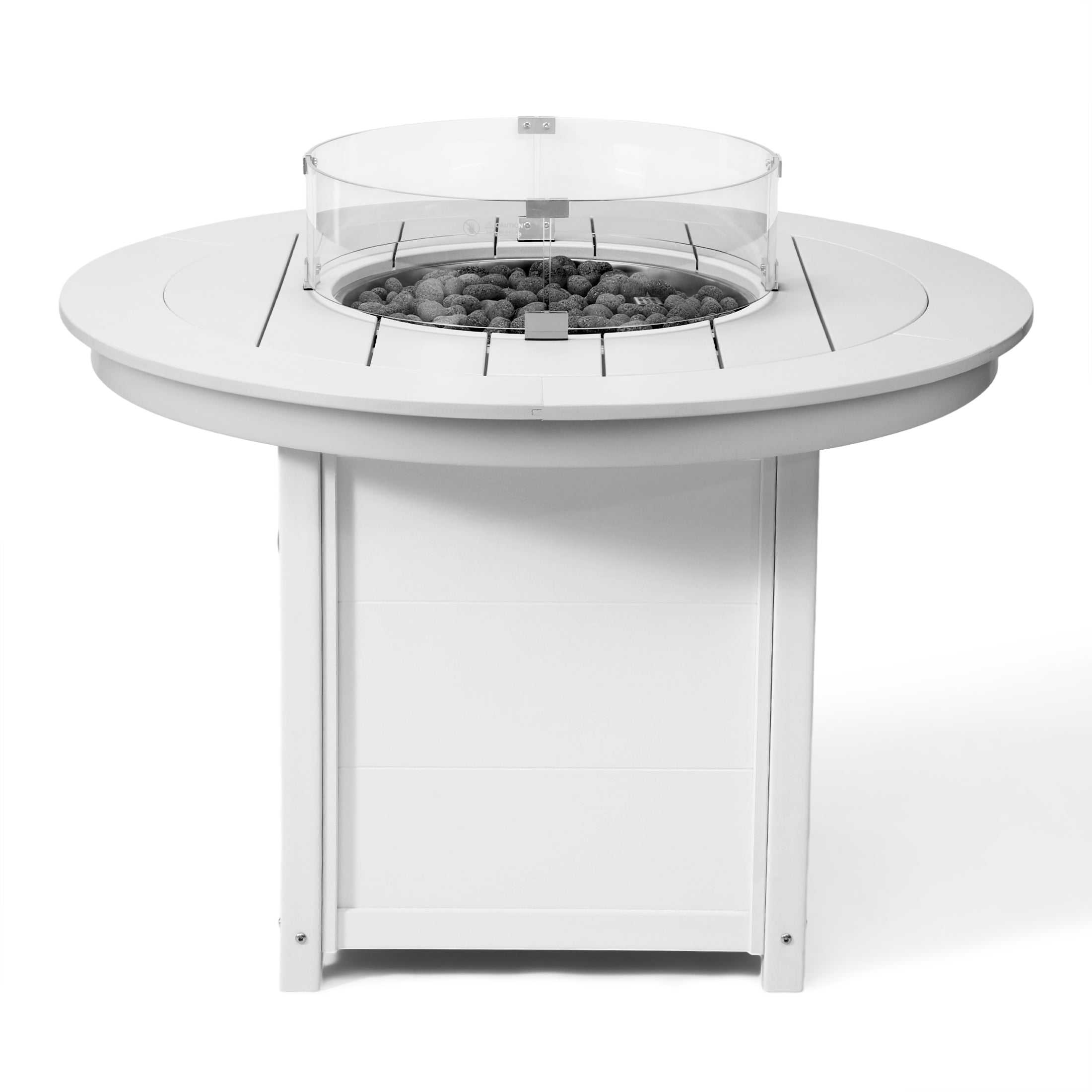 Helios 47" Modern Outdoor Patio Propane Gas Round Fire Pit Table
