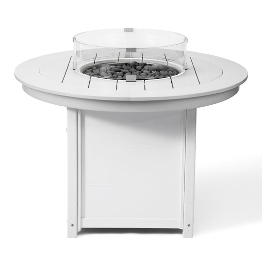 Helios 47" Modern Outdoor Patio Propane Gas Round Fire Pit Table