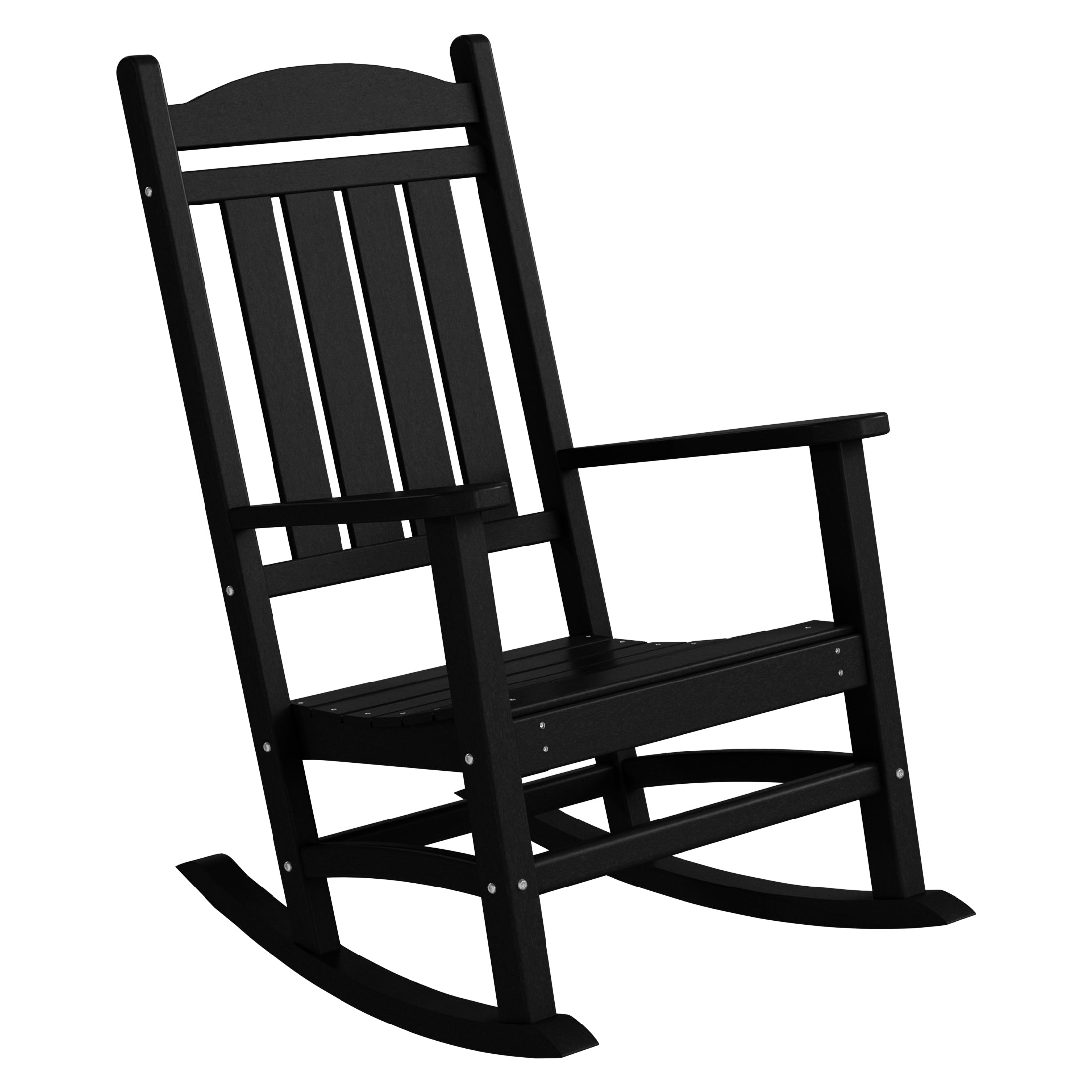 Malibu 5-Piece HDPE Outdoor Patio Furniture Couch and Rocking Chair Set