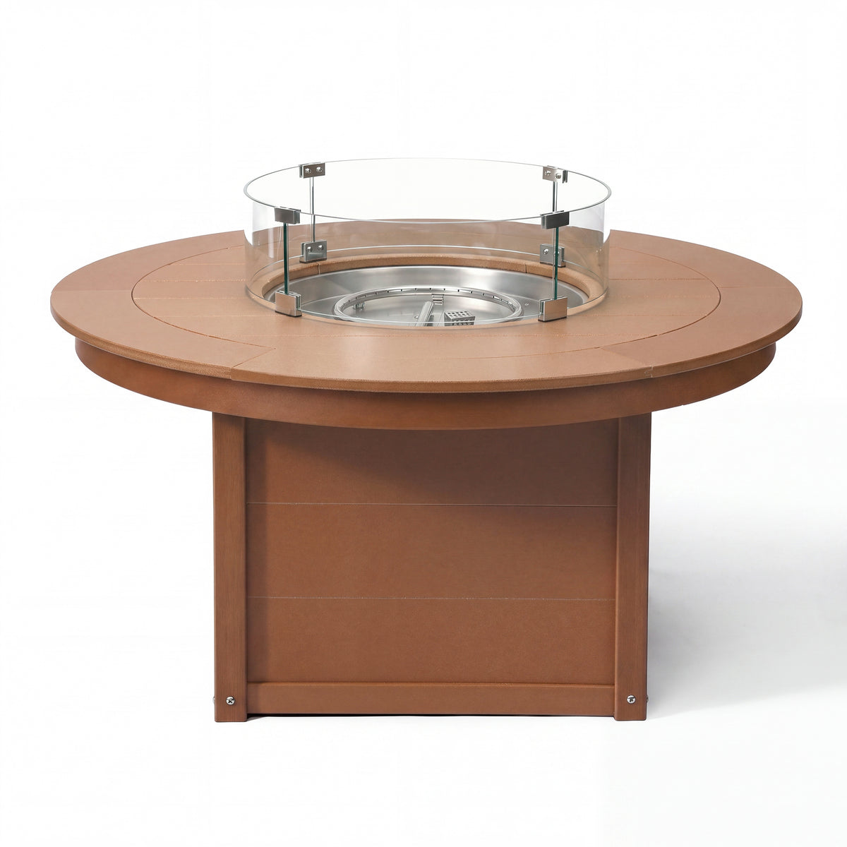 Helios 47" Modern Outdoor 55,000 BTU Patio Propane Round Fire Pit Table