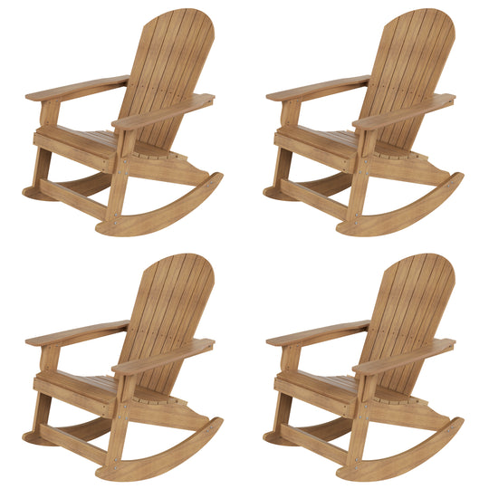 Tuscany HIPS Outdoor Adirondack Rocking Chair (Set of 4)