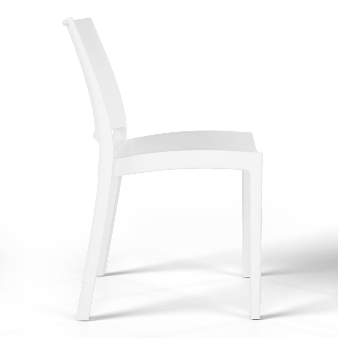 Playa Modern Polypropylene Stackable Plastic Patio Dining Chair (Set of 2)