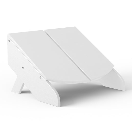 Riviera Modern HDPE Plastic Folding Patio Adirondack Ottoman