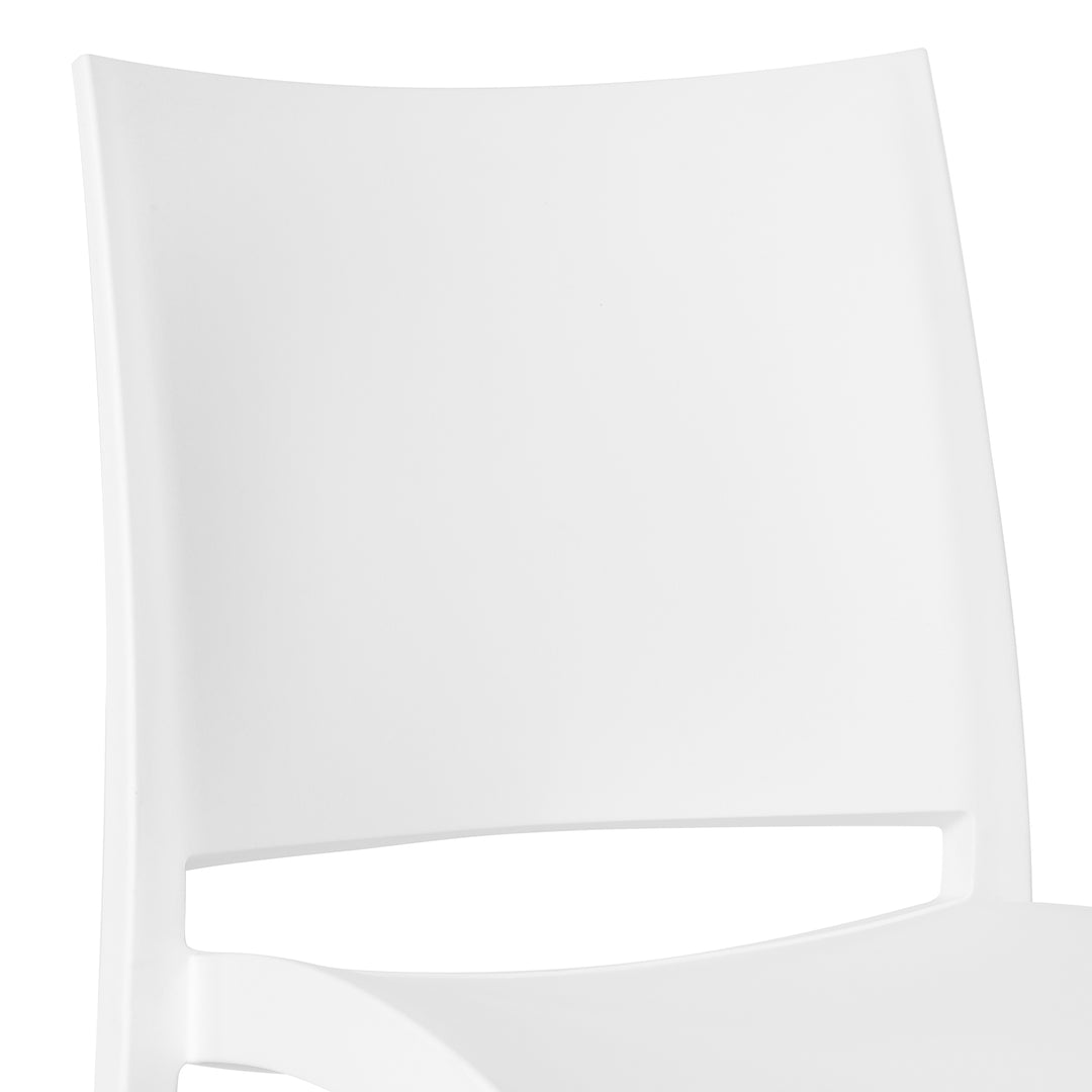 Playa Modern Polypropylene Stackable Plastic Patio Dining Chair (Set of 2)