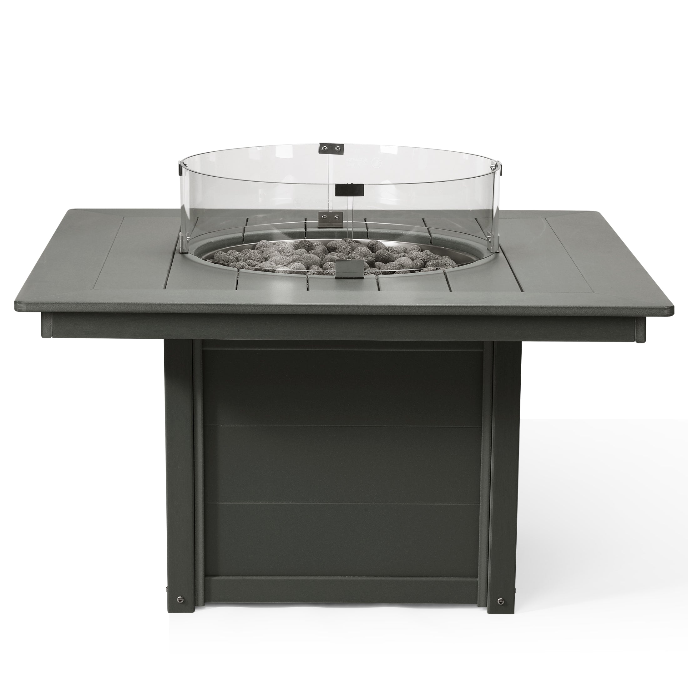 Helios 42" Modern Outdoor Patio Propane Square Fire Pit Table