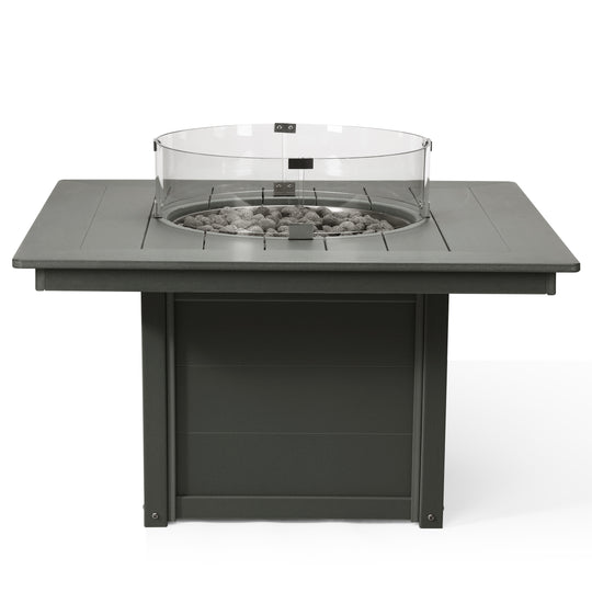 Helios 42" Modern Outdoor Patio Propane Square Fire Pit Table