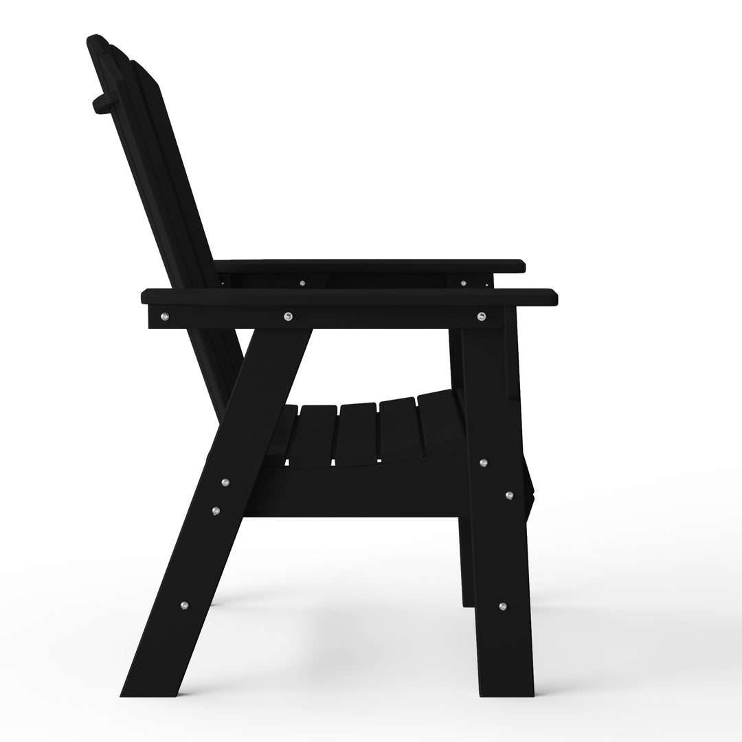 Dylan Outdoor Modern HDPE Adirondack Patio Dining Chairs (Set of 2)