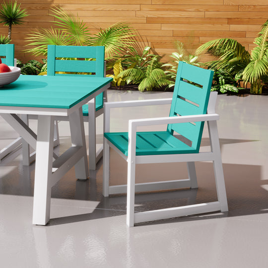 Cape May HDPE Outdoor Patio Dining Arm Chair