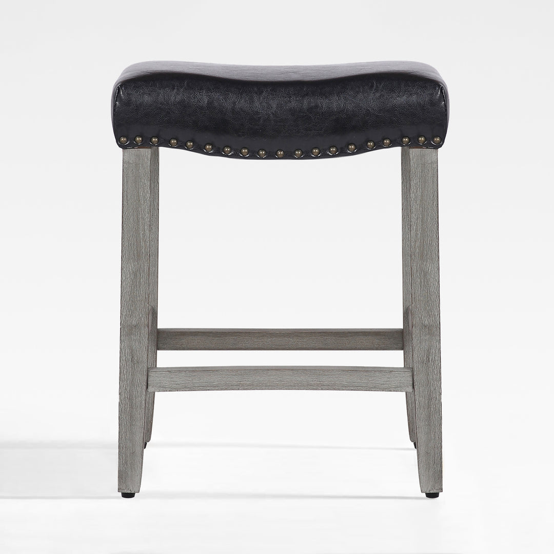 Lenox 24" upholstered nail head bar counter stool
