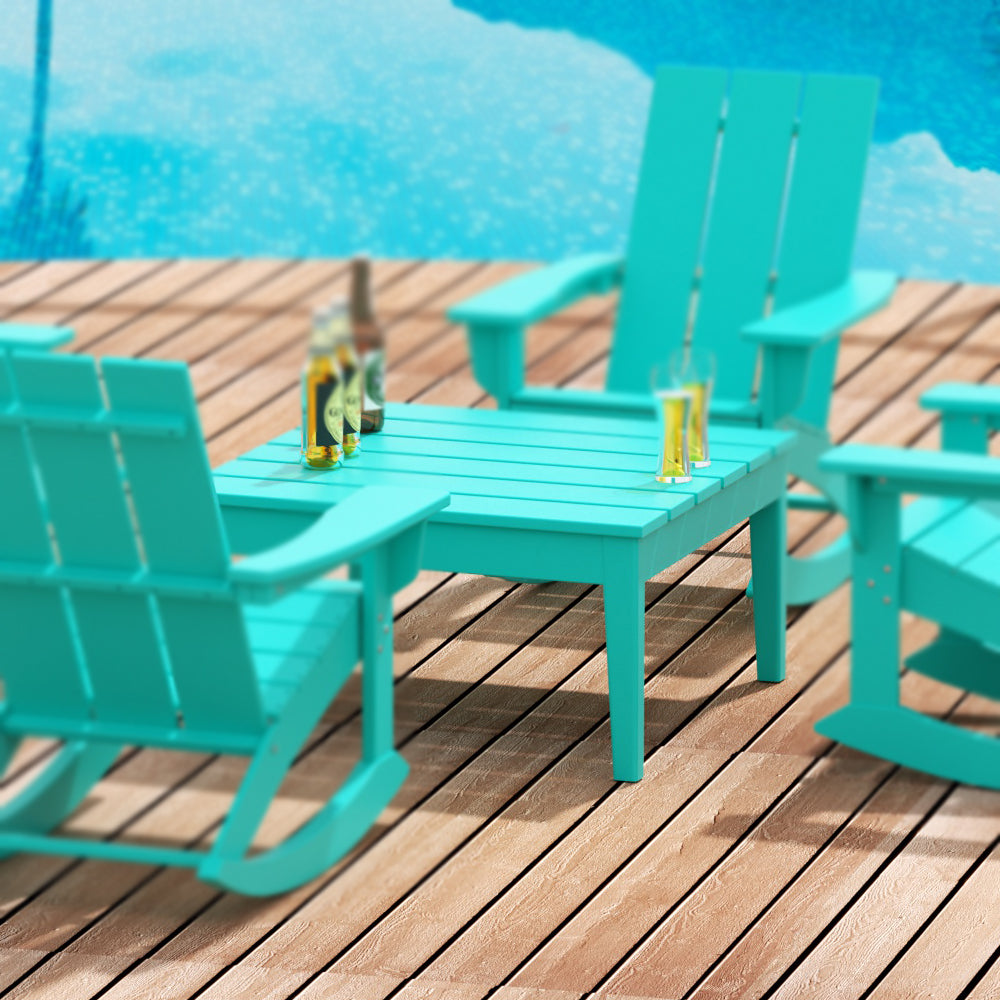 Ashore Outdoor Patio Modern Adirondack Conversation Table