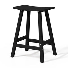 Malibu 24 inch counter height bar stool in Black, view 5