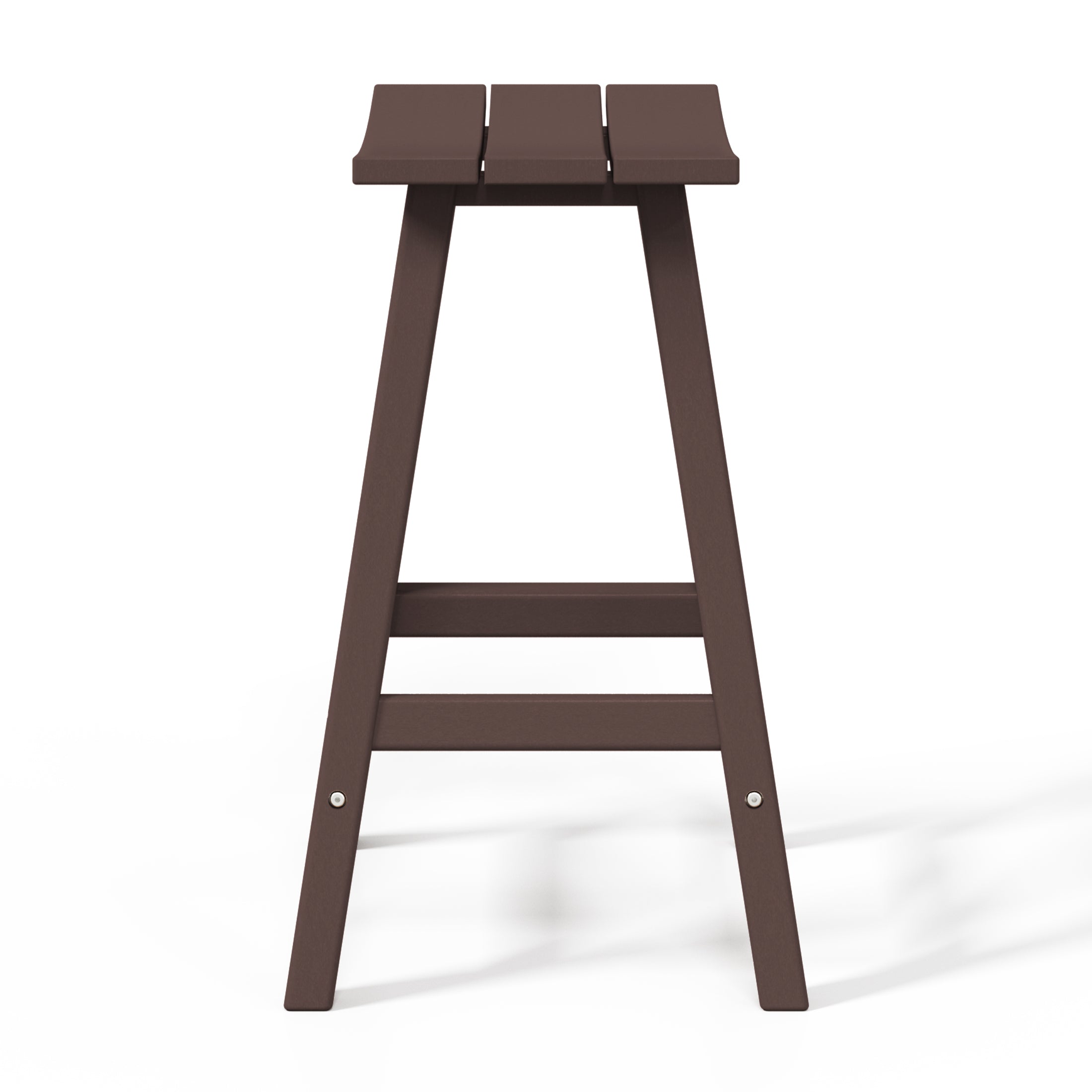 Malibu 24" HDPE Outdoor Patio Counter Height Bar Stools (Set of 2)