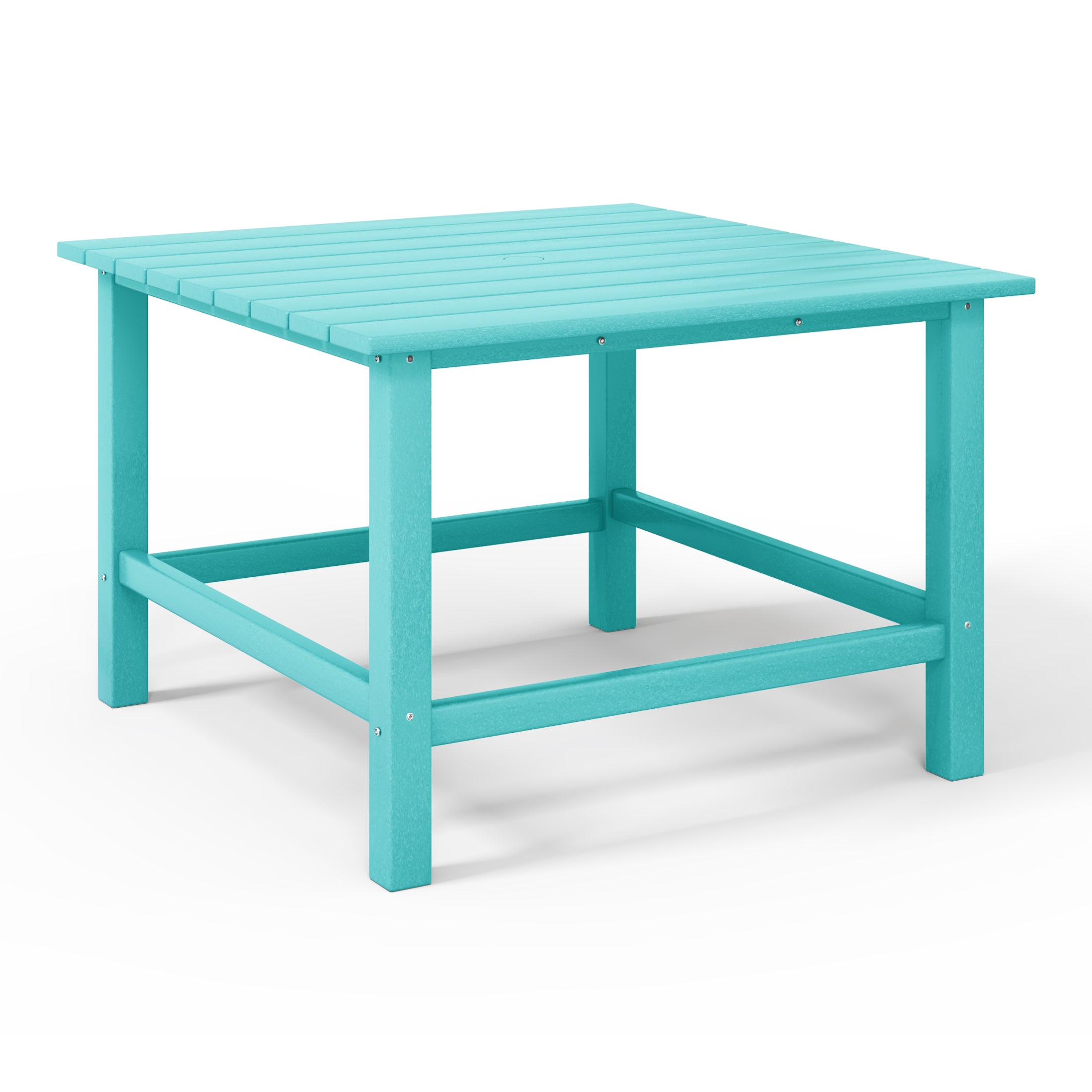 Malibu Kids Outdoor Patio Furniture HDPE 30" Wide Square Dining Table