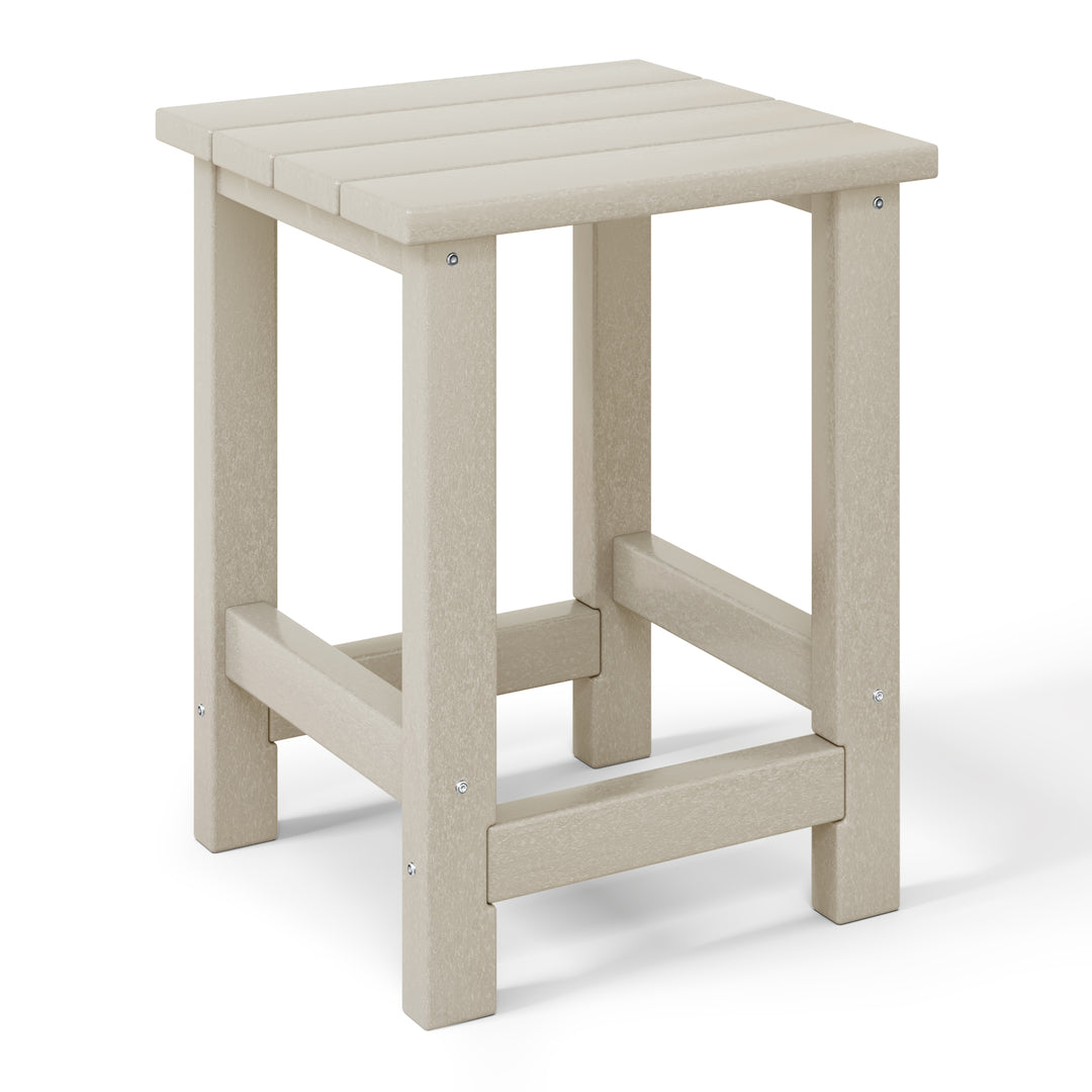 Malibu Kids Outdoor Patio Furniture HDPE Adirondack Square Side Table