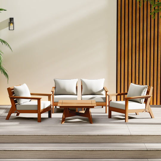 Avalon Outdoor 5-Piece Modular Sectional Patio Furniture Sofa Set