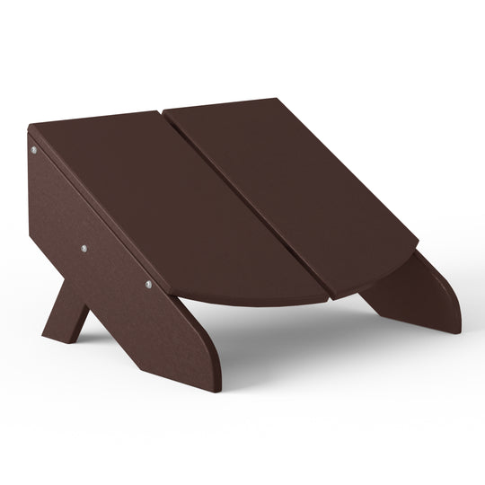 Riviera Modern HDPE Plastic Folding Patio Adirondack Ottoman