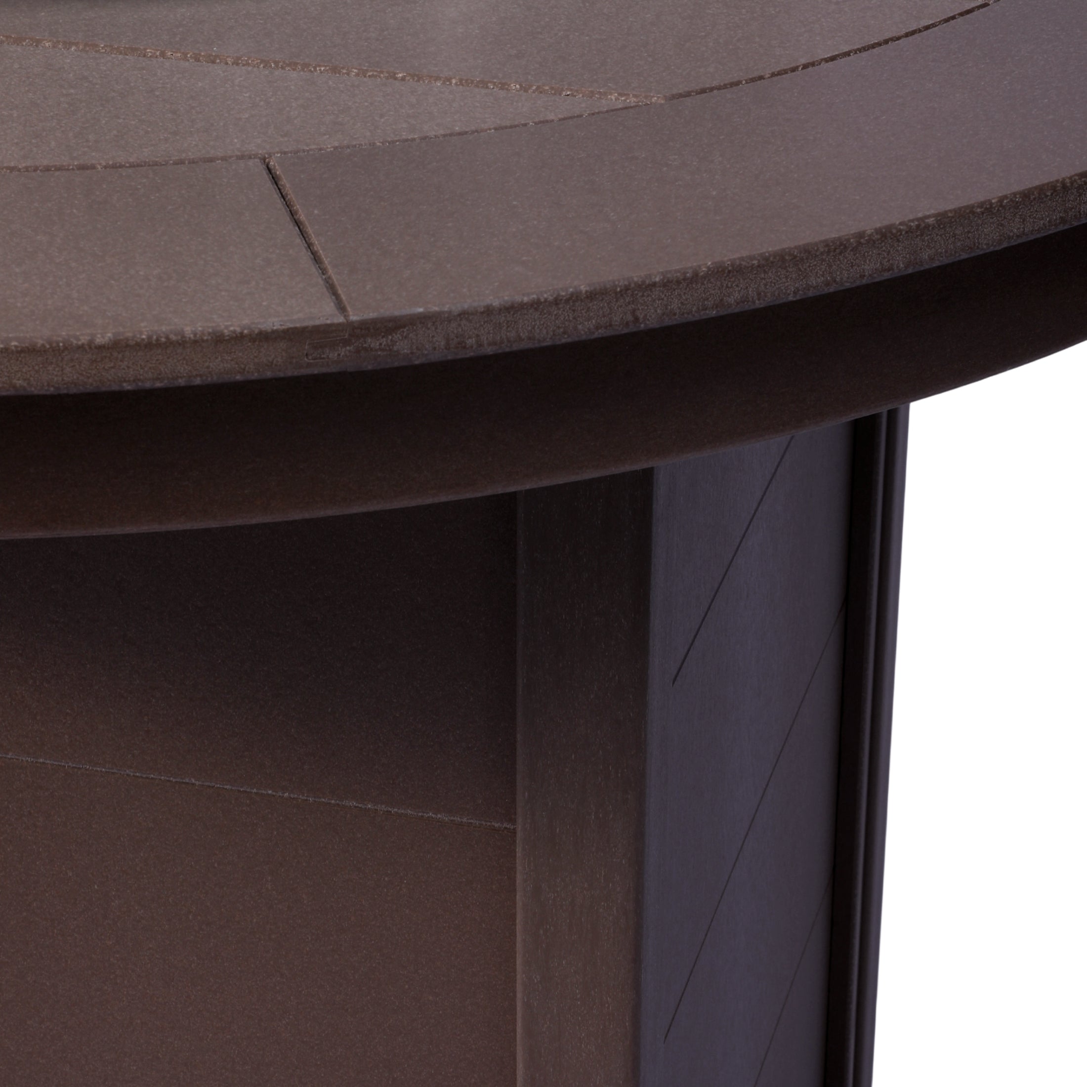 Helios 47" Modern Outdoor Patio Propane Round Counter Height Fire Pit Table