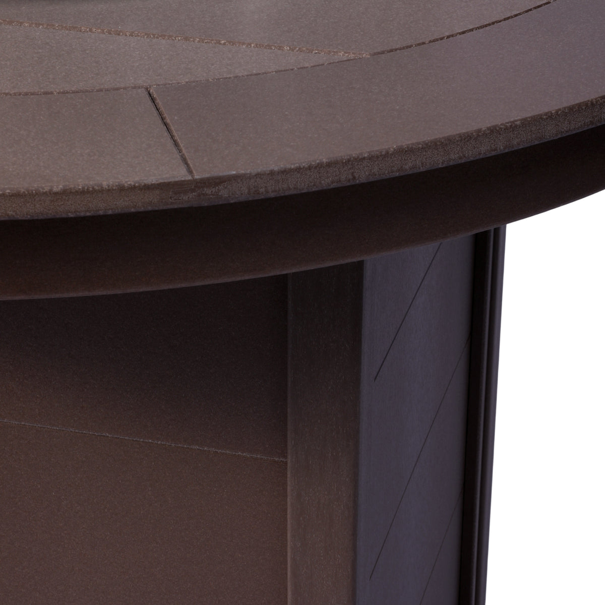 Helios 47" Modern Outdoor Patio Propane Round Counter Height Fire Pit Table