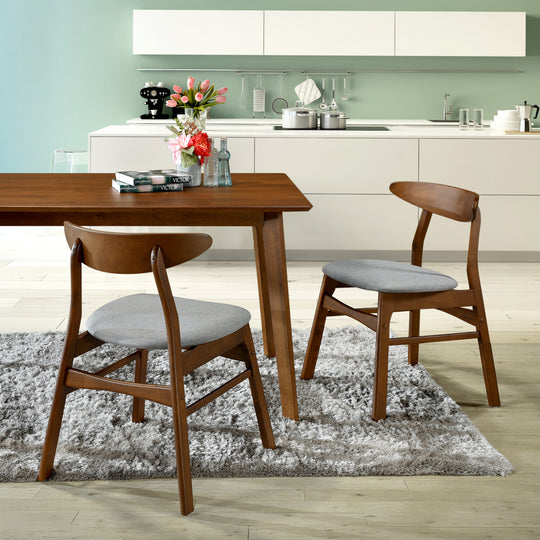 Lalia Linen fabric tufted upholstered side chairs ( 2 piece set )