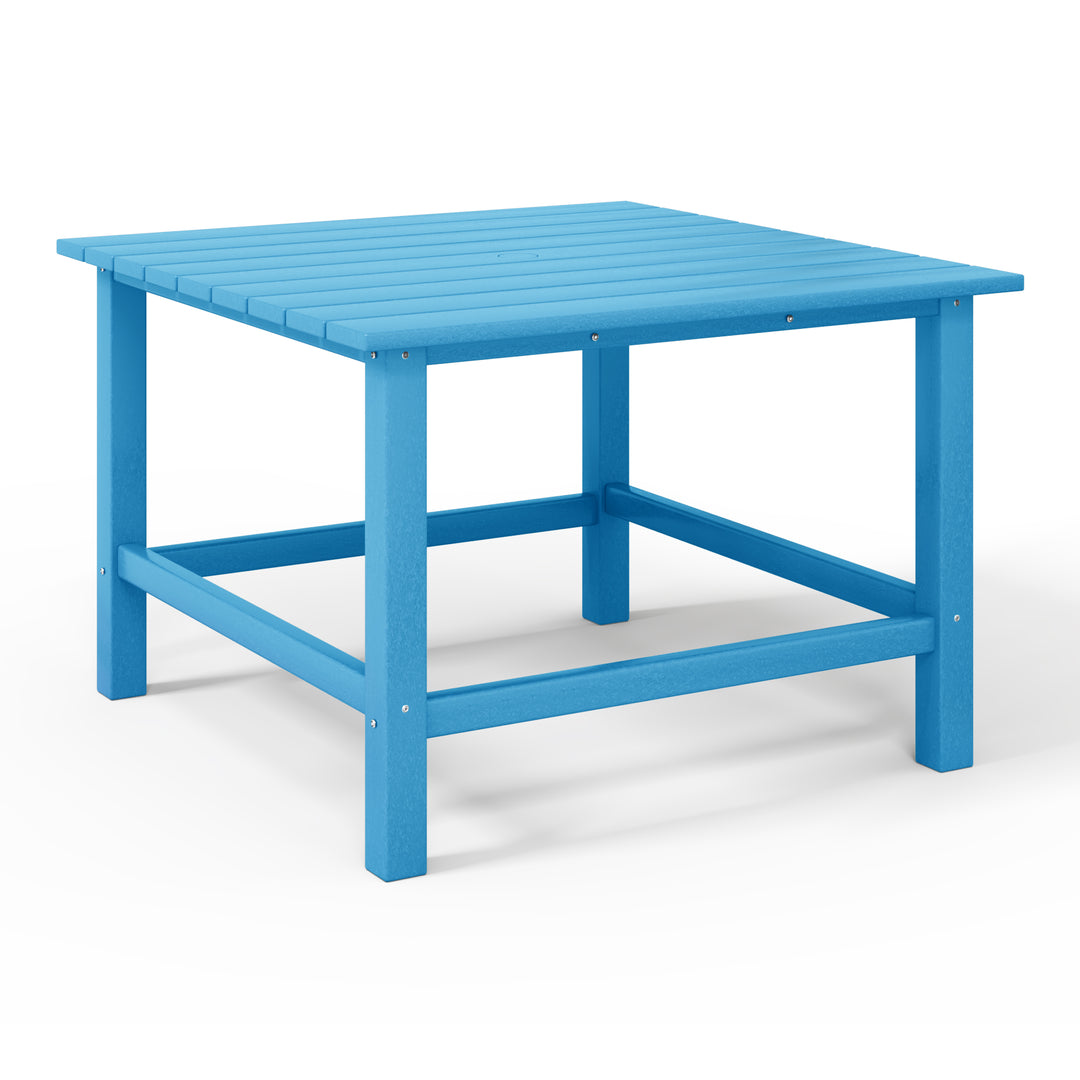 Malibu Kids Outdoor Patio Furniture HDPE Square Dining Table