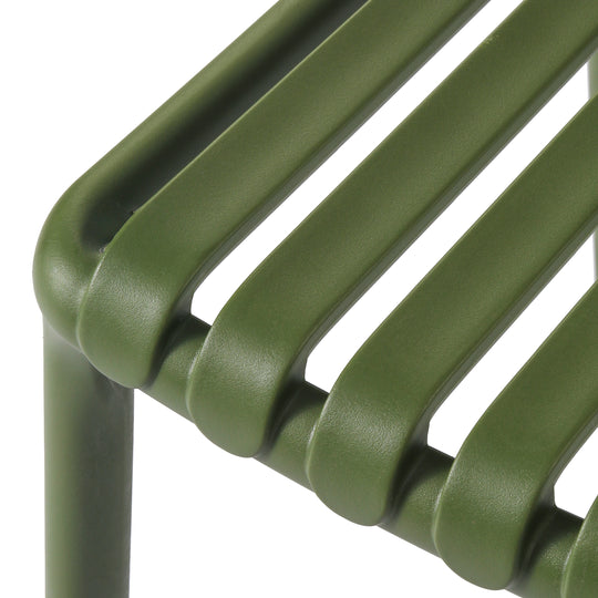 Playa 3-Piece Outdoor Metal Dining Table Set And Stackable Resin Patio Chairs