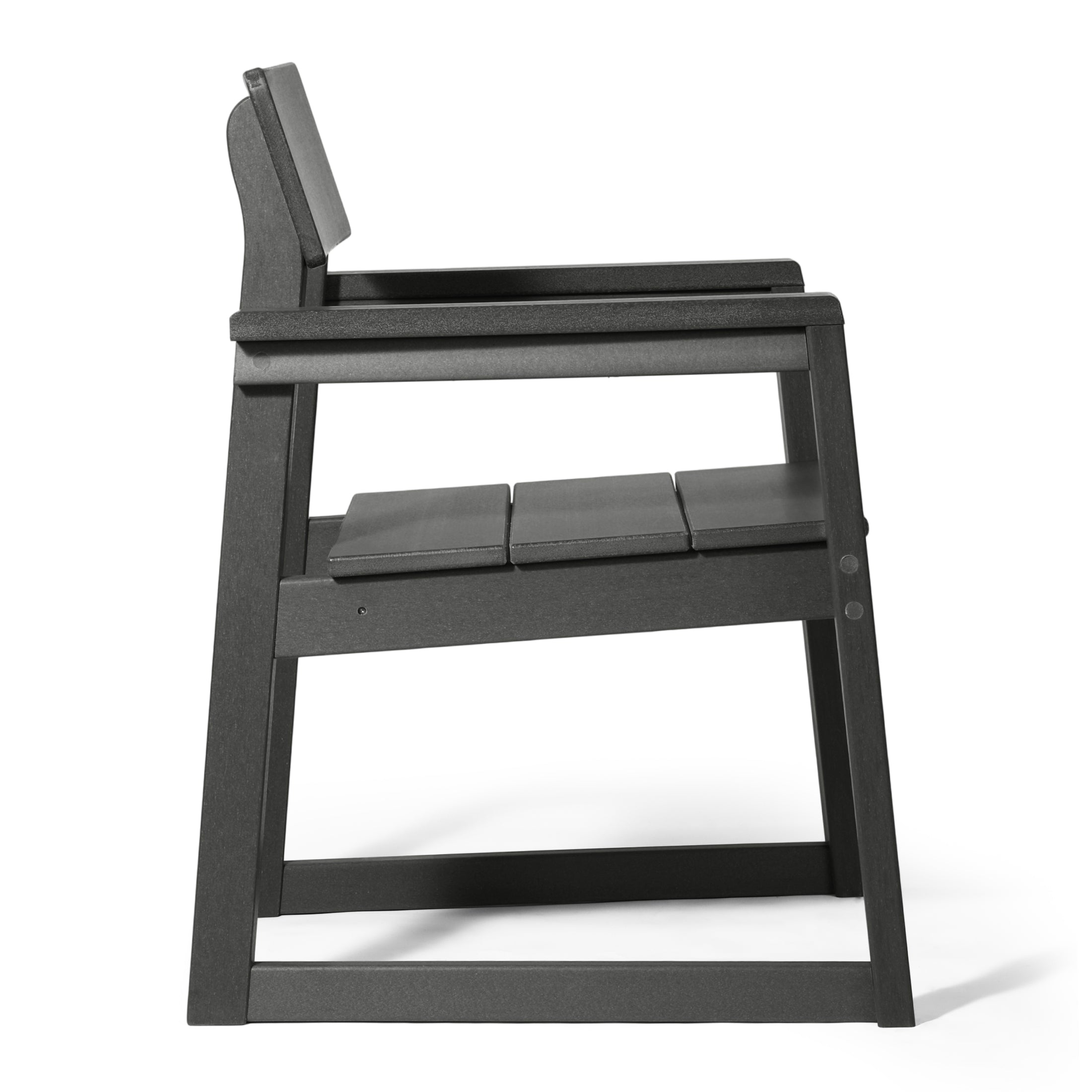 Paloma Modern HDPE Outdoor Patio Dining Arm Chairs (Set of 2)