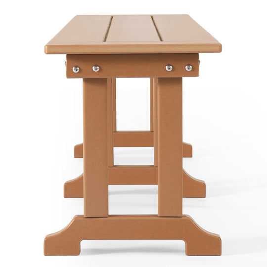 Malibu 65" Outdoor Patio Trestle Dining Bench