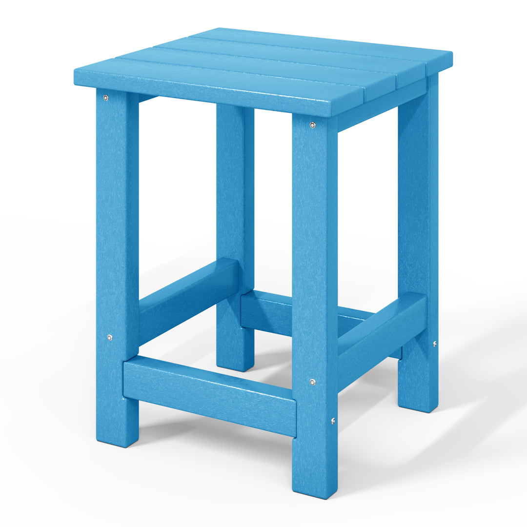Malibu Kids Outdoor Patio Furniture HDPE Adirondack Square Side Table