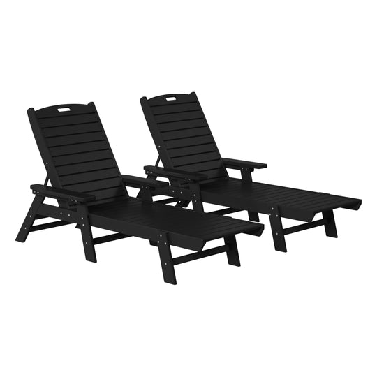 Malibu Poly Reclining Chaise Lounge (Set Of 2)