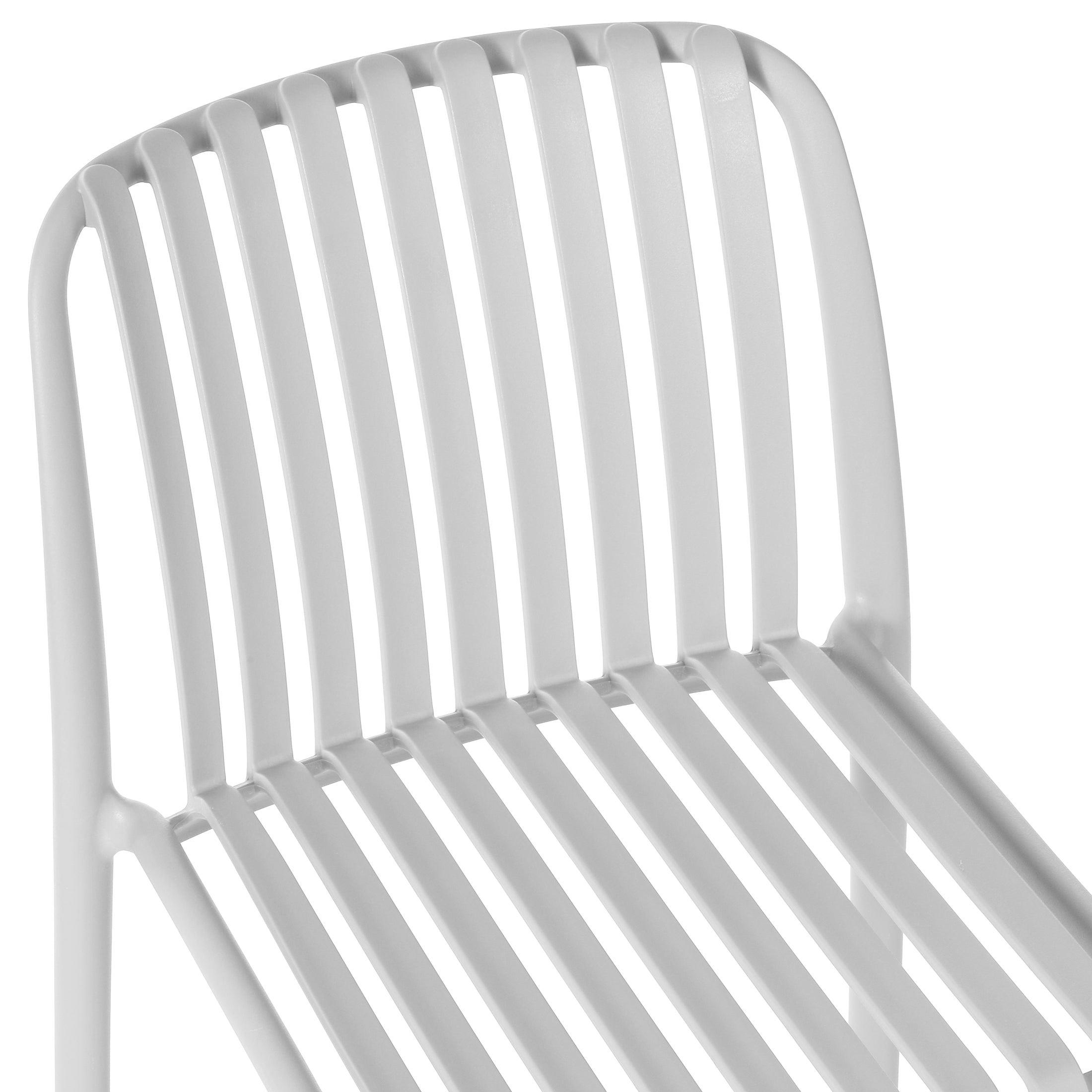 Playa 29.5" Outdoor Modern Polypropylene Plastic Patio Bar Height Stools (Set of 2)