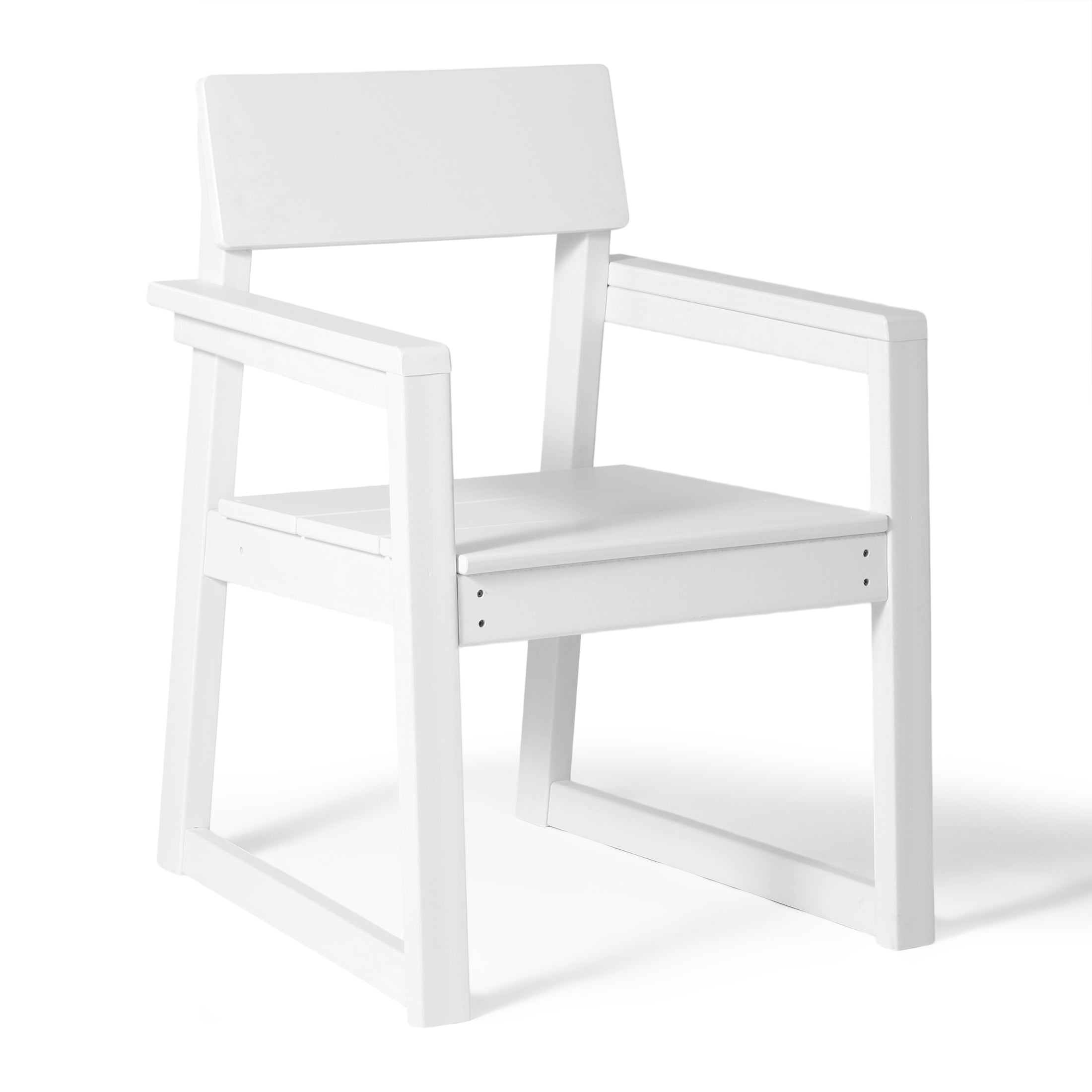 Paloma Modern HDPE Outdoor Patio Dining Arm Chairs (Set of 2)