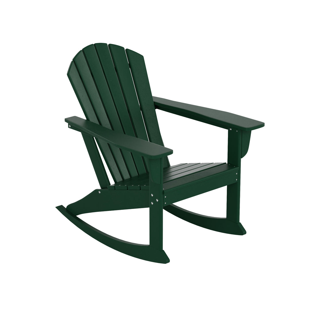 Dylan Outdoor Patio Poly Adirondack Rocking Chair