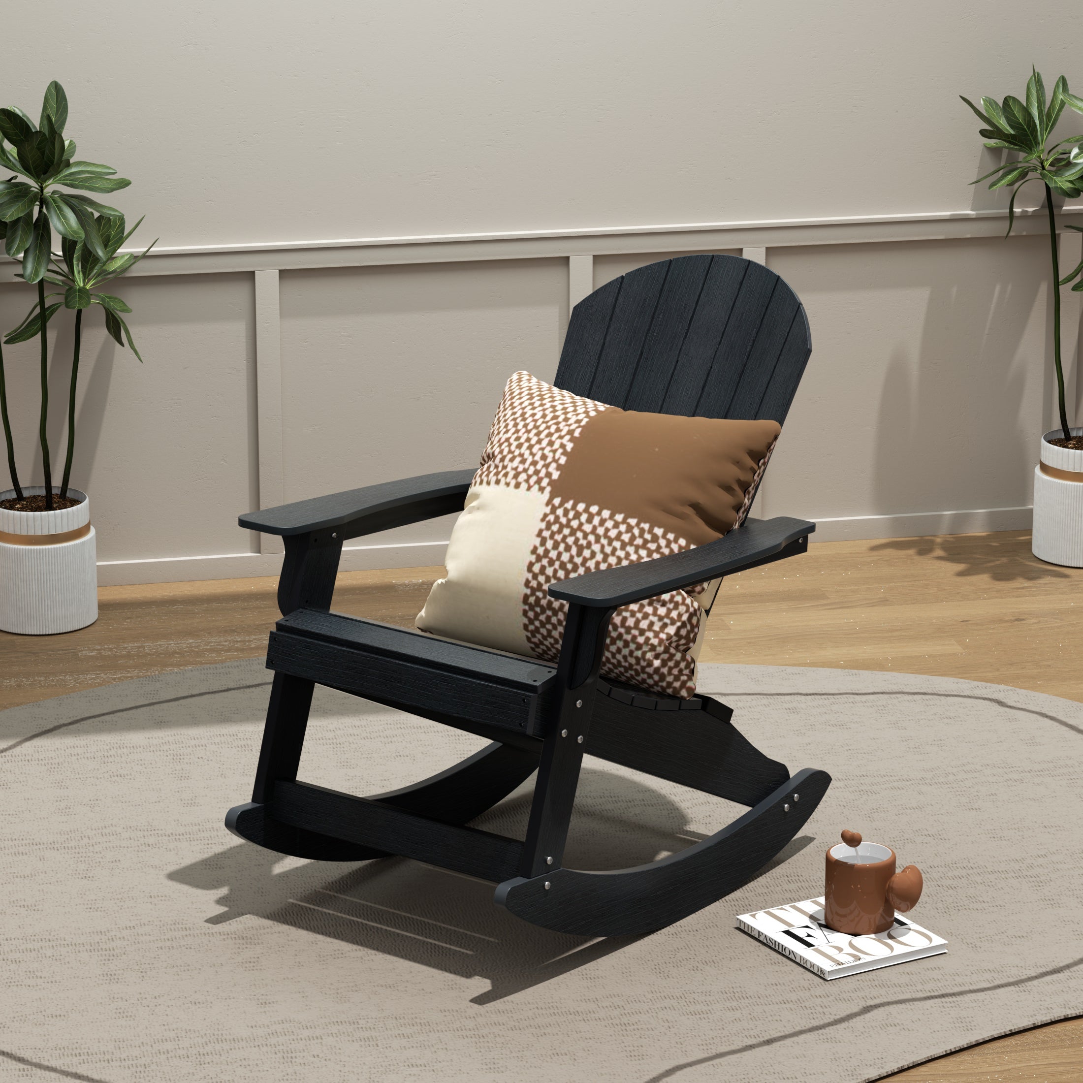 Tuscany Outdoor Patio All-weather Adirondack Rocking Chair