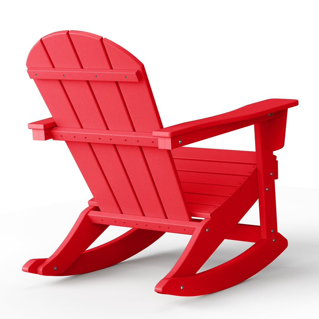 Malibu 2 piece set Outdoor / Patio Poly Adirondack rocking chairs ( 2 seater )
