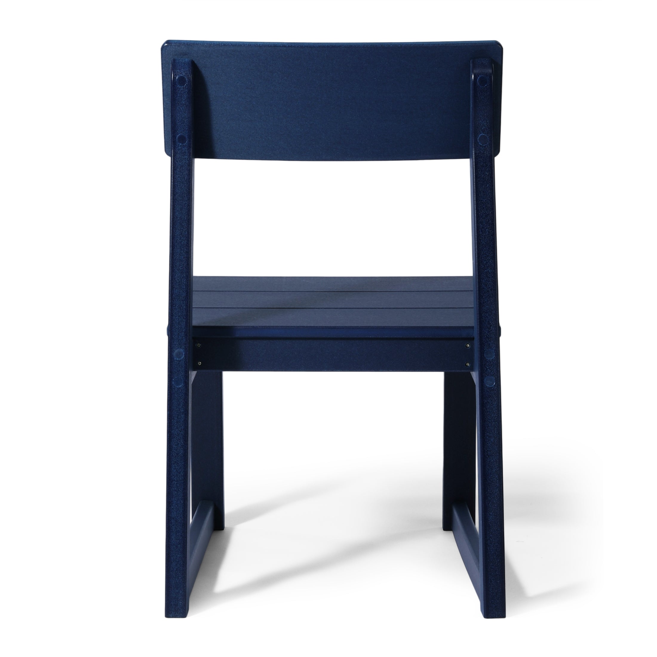 Paloma Modern HDPE Outdoor Armless Patio Dining Chairs (Set of 2)