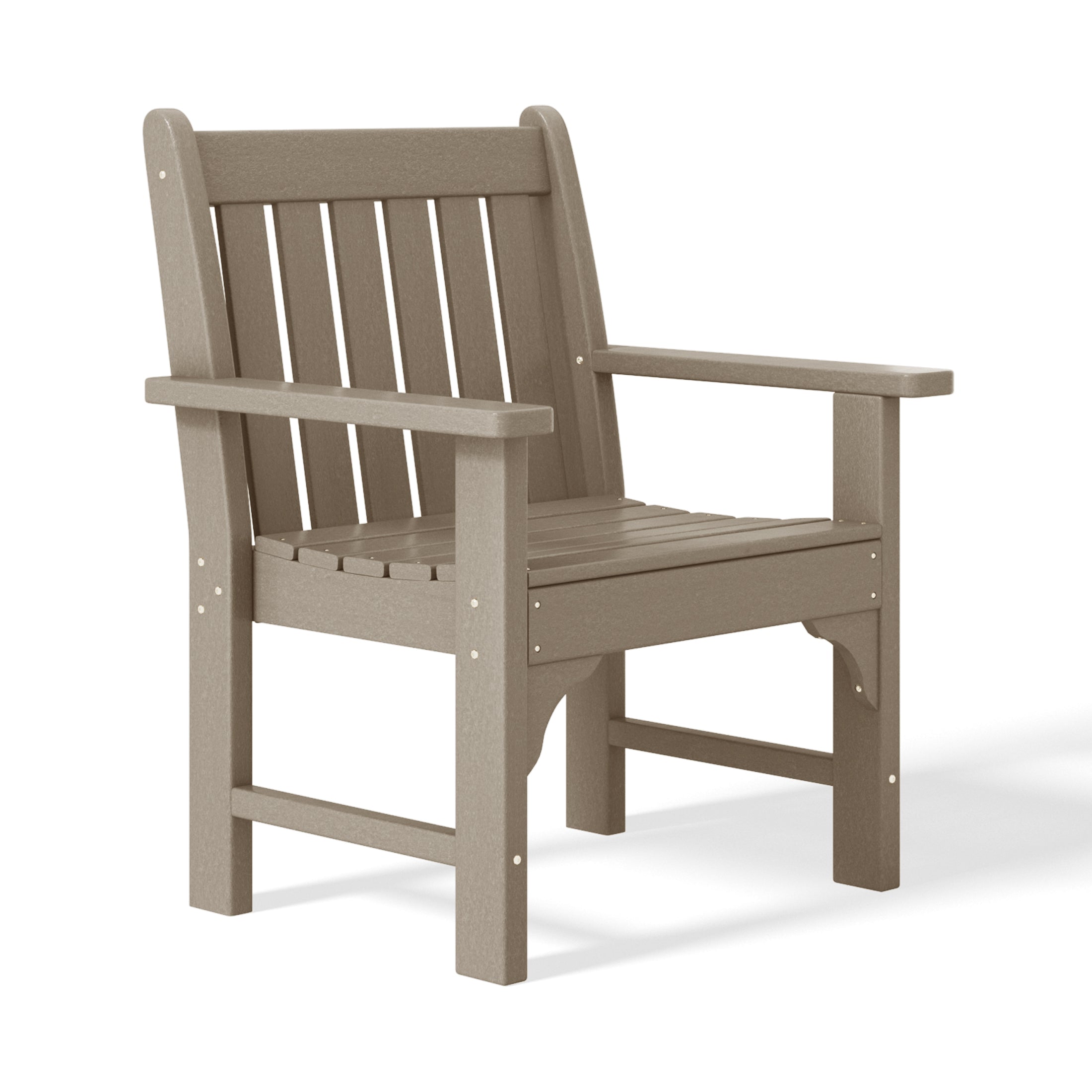 Malibu Outdoor Patio 3-Piece HDPE Adirondack Garden Chairs with Square Adirondack Side Table Set