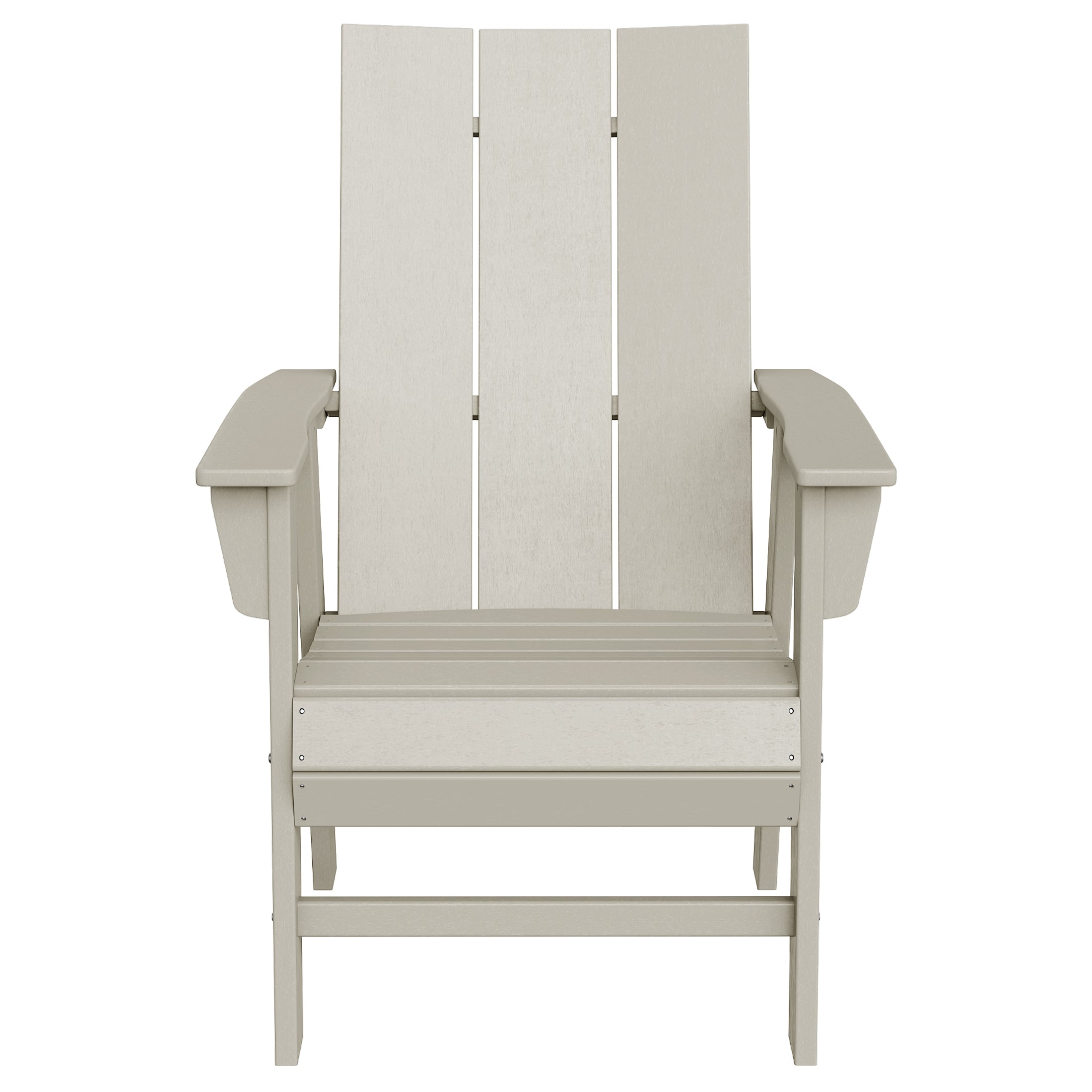 Ashore Outdoor Patio HDPE Plastic Modern Adirondack Dining Chair