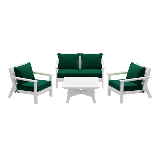 Avalon Outdoor 5-Piece Modular Sectional Patio Furniture Sofa Set