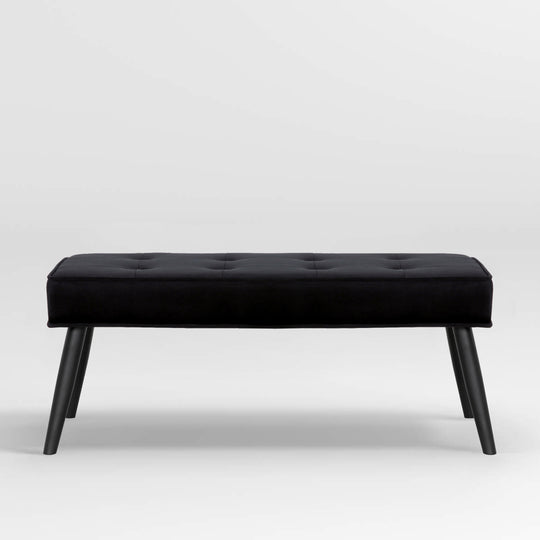 Wordford Button Tufted Velvet Upholstered Accent Bench