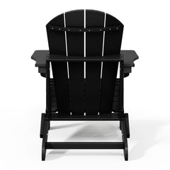 Malibu folding Adirondack chair in Black, view 5
