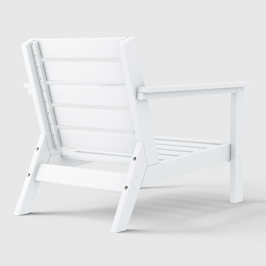 Avalon Outdoor Patio HDPE Deep Seating Armchair (Set of 2)