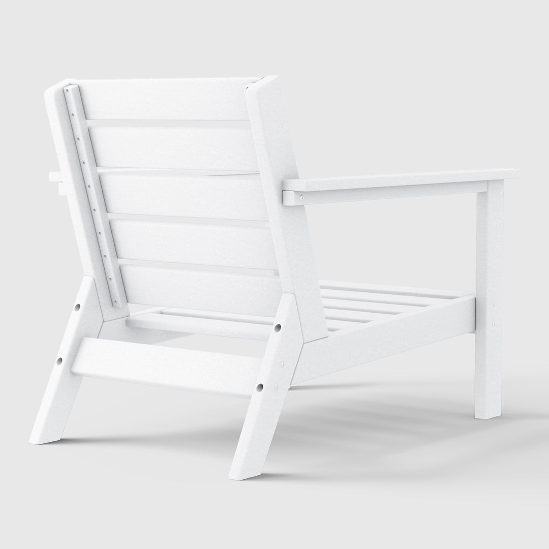 Avalon Outdoor Patio HDPE Deep Seating Armchair (Set of 2)