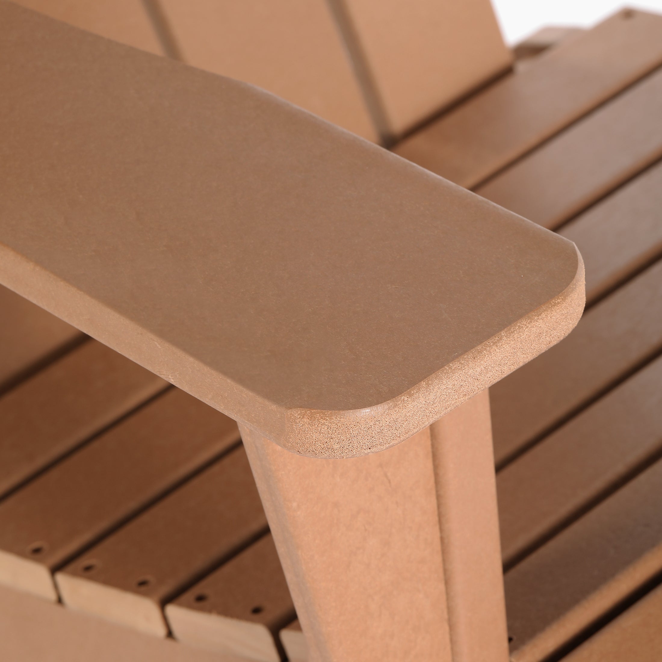 Malibu 3-Piece set Outdoor / Patio Poly Adirondack rocking chairs with a side table ( 2 seater )